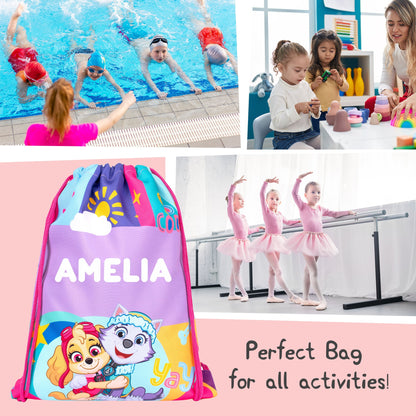 Sac à cordon – Official Paw Patrol / Nickelodeon Skye (Paw Patrol) | PE Bag | Fringoo