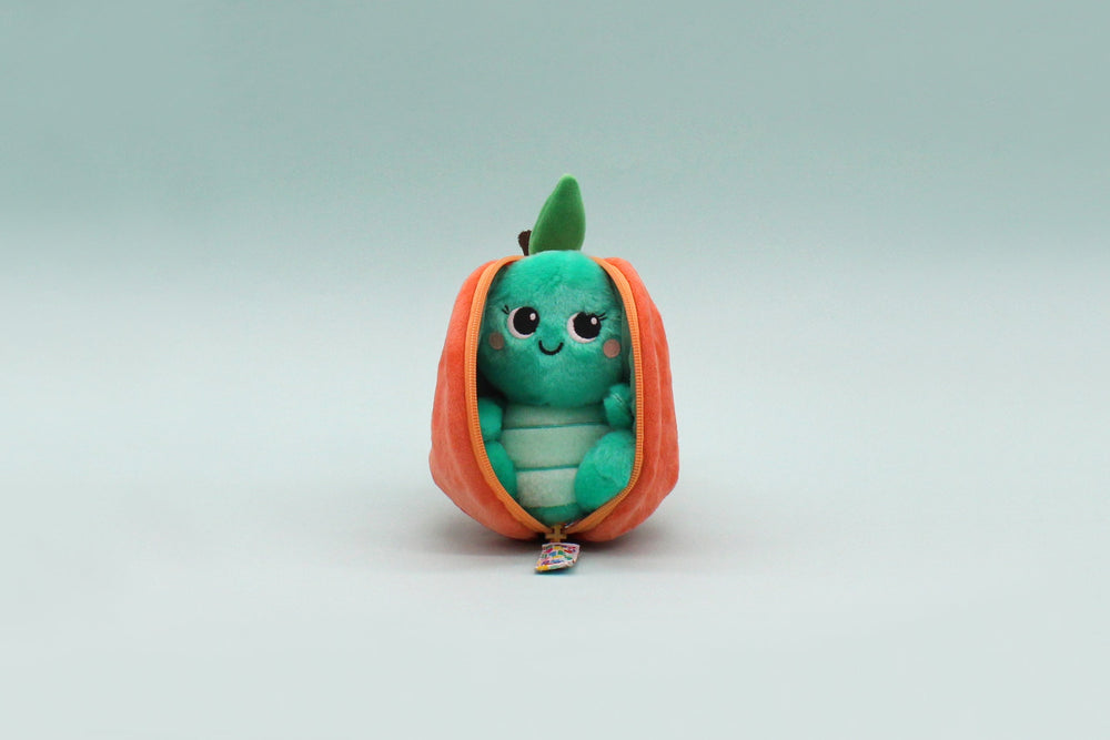 Peluche réversible Corvet la tortue/pêche – Flipetz