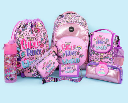 Trousse scolaire avec patch en silicone – Girls Rule