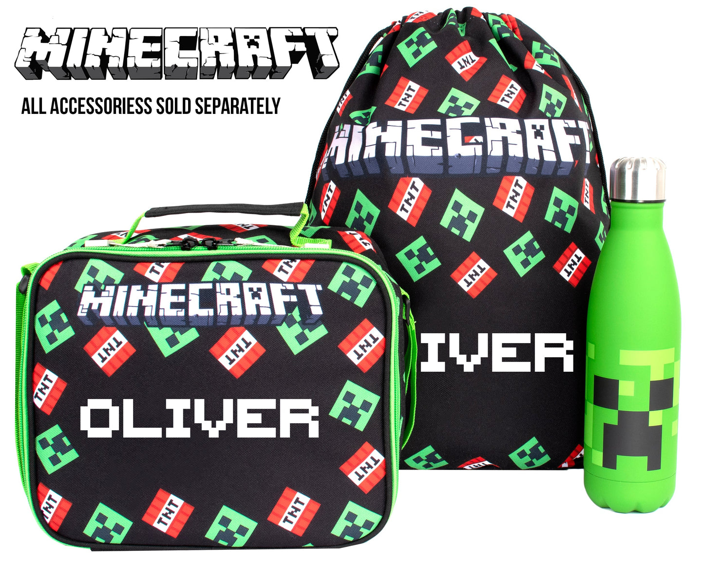 Minecraft acier inoxydable Gourde 550 ml – vert