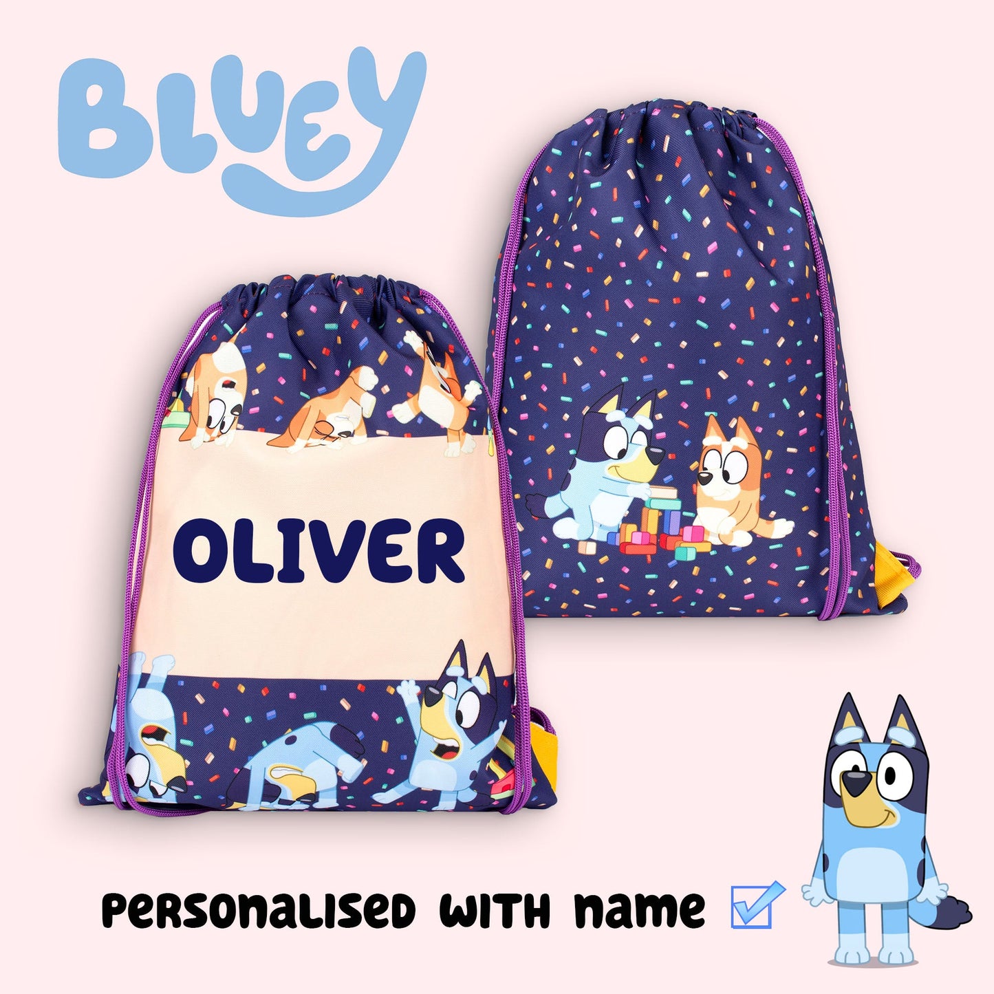 Sac à cordon – Official Bluey | PE Bag | Fringoo