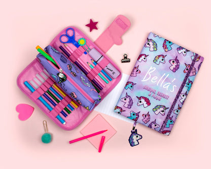 Carnet – pastel licornes