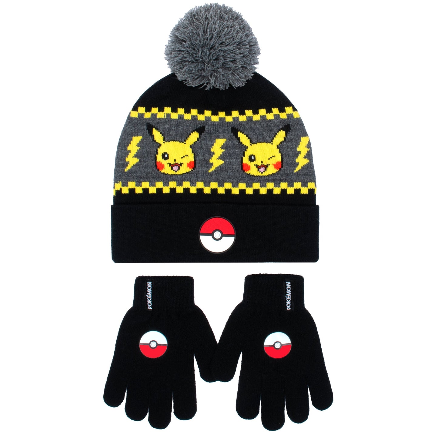 Ensemble bonnet et gants – Pikachu set