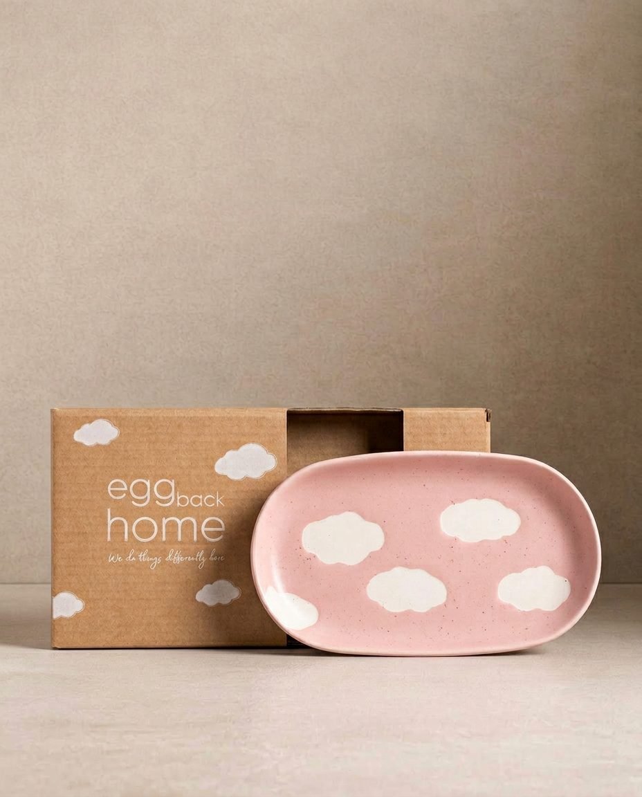 Pink Cloud Mini Tray