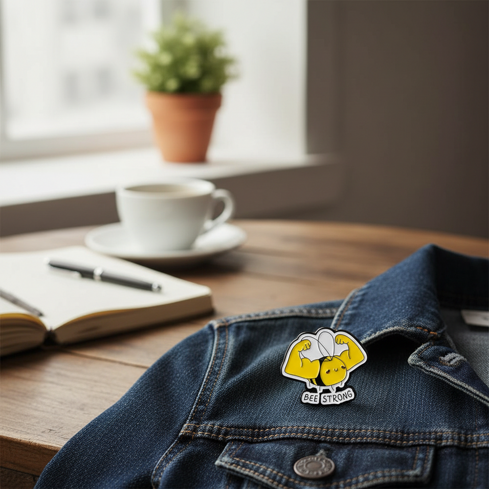 Pin de abeja fuerte