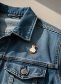 Pin de pato blanco con sombrero rojo – Kokochao