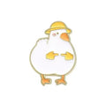 Pin’s Canard Blanc Timide Chapeau