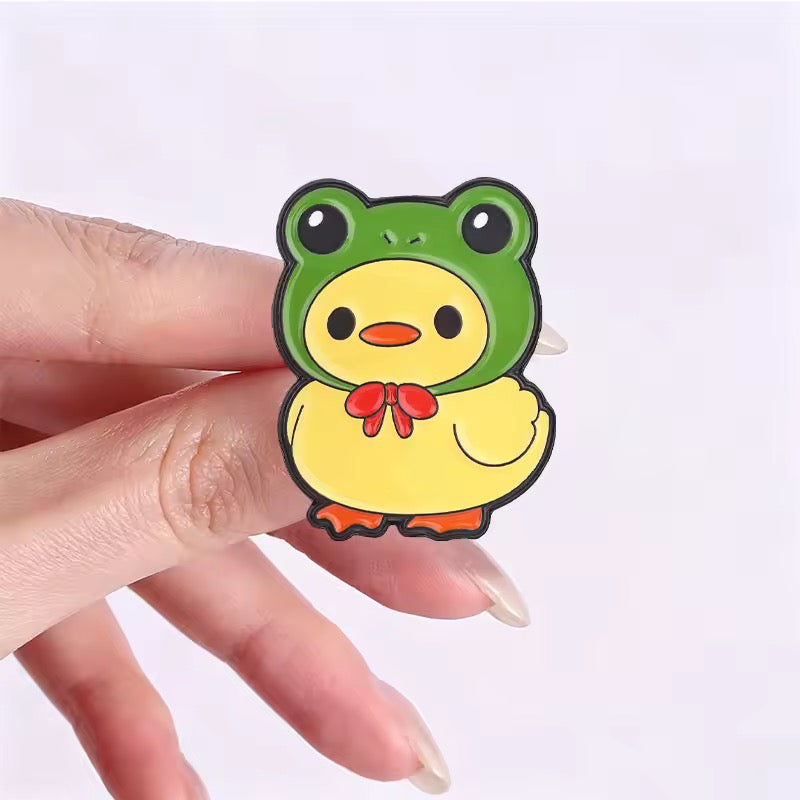 Pin’s Canard Jaune en Grenouille