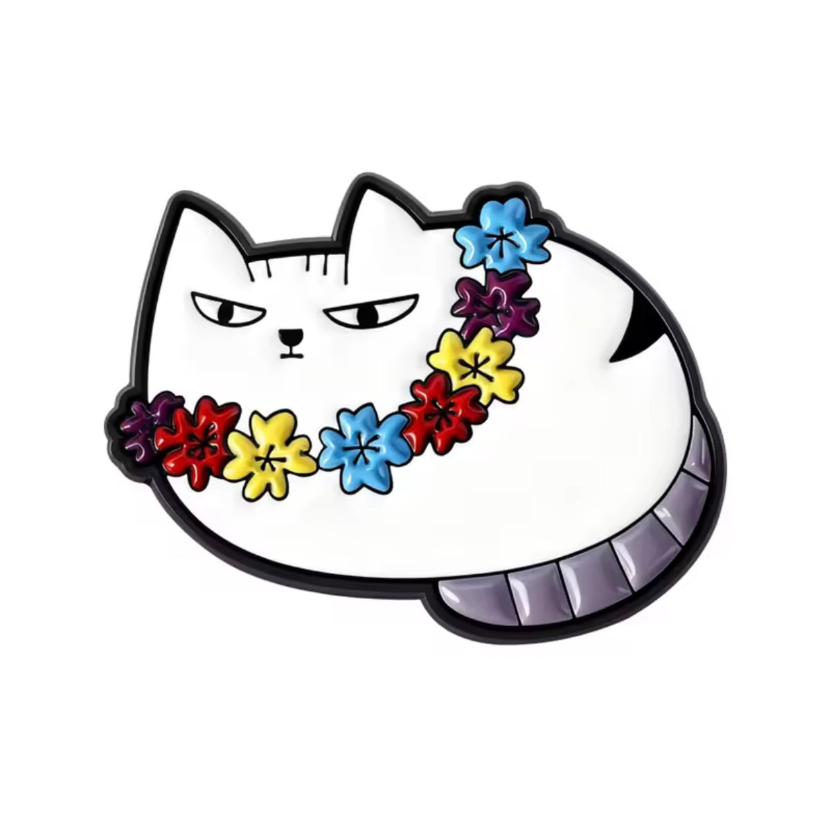 Photo produit - Pin's Chat Hawaïen