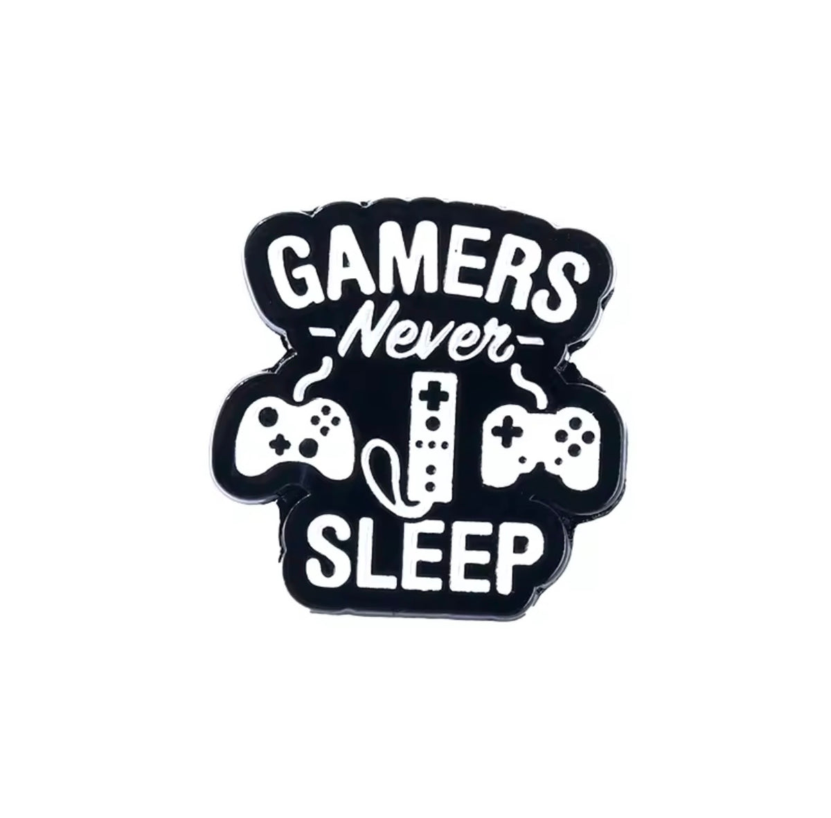Pin’s Gamer Never Sleep – visuel produit