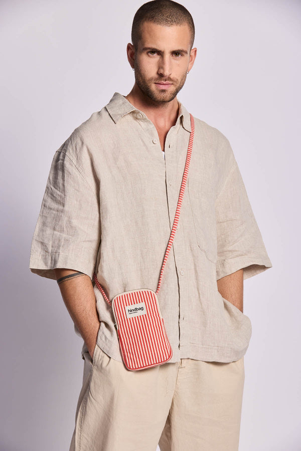 Housse téléphone Bill Rayures rouge