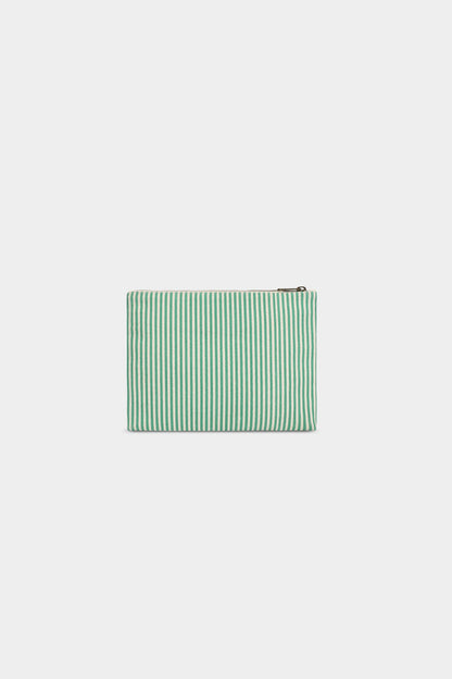 Pochette Ema Rayures vert