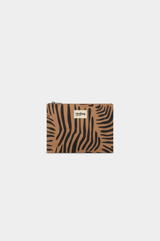 Pochette Ema Zèbre cannelle