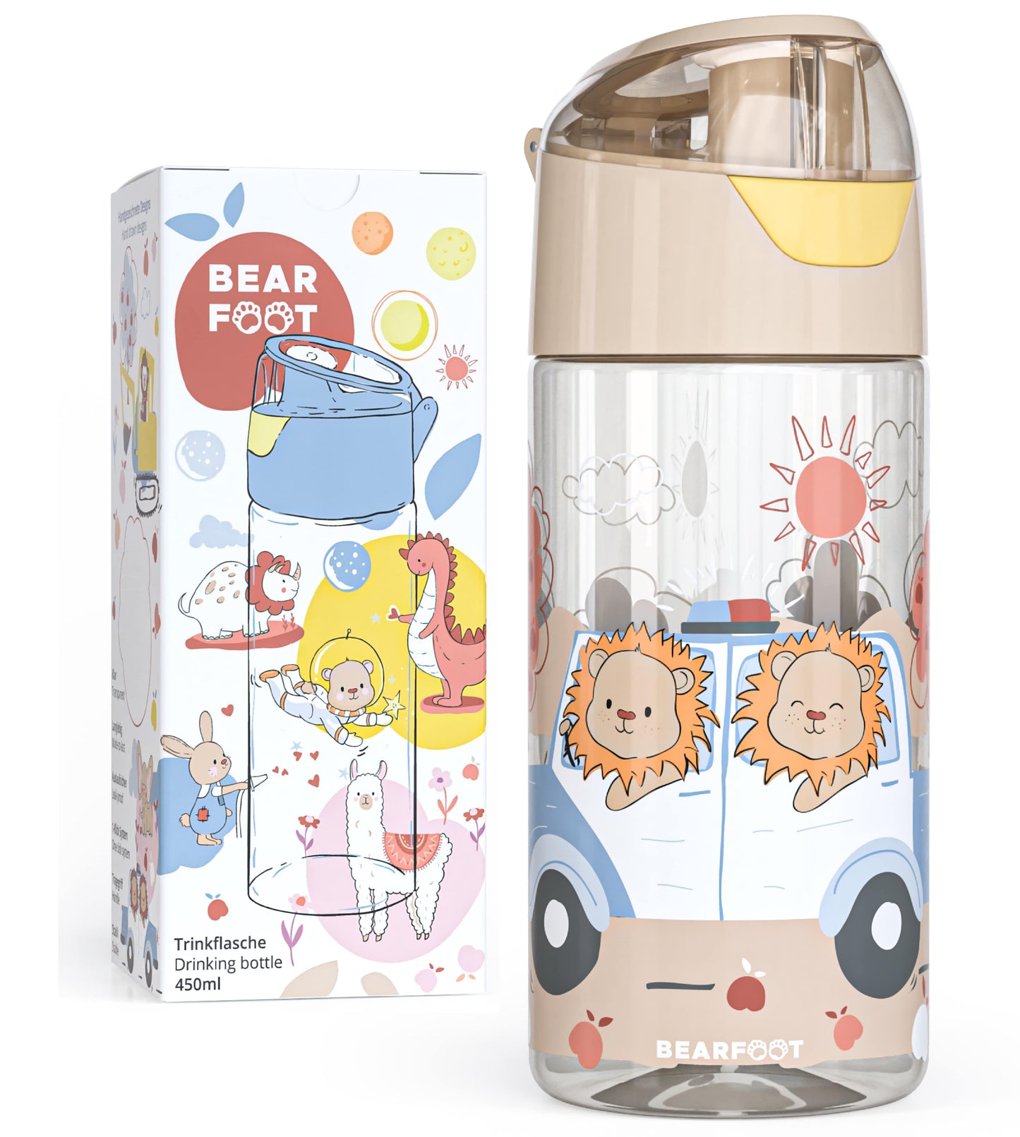 Kids' water bottle, lightweight water bottle - Police Lions