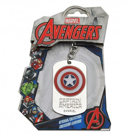Keyring Plaque Captain America 3D
