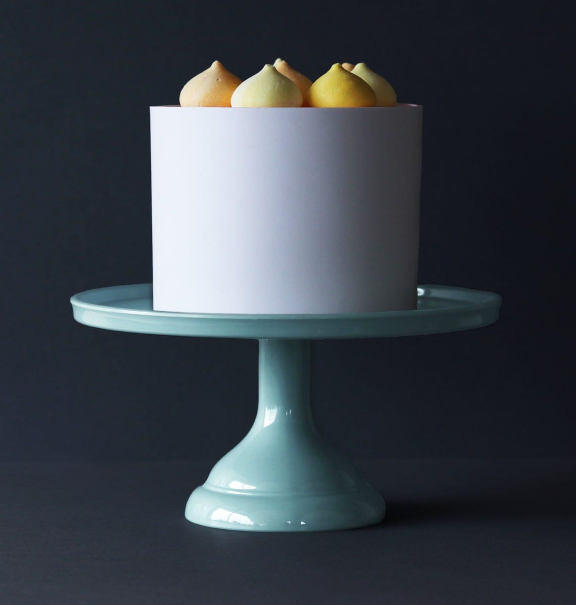 Présentoir à gâteau - petit format - bleu vintage – vue 2 – A Little Lovely Company
