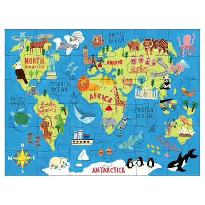 Puzzle to Go World Map