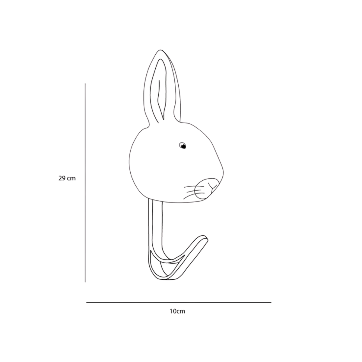 Porte-manteau peluche lapin