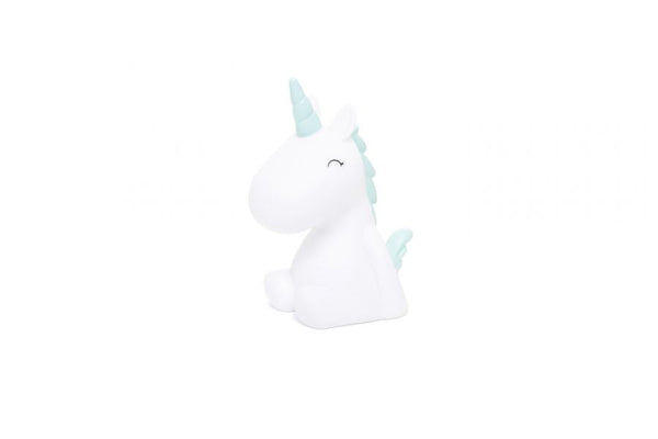 Mini luce notturna unicorno blu