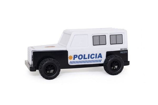 Luz da noite do carro da polícia