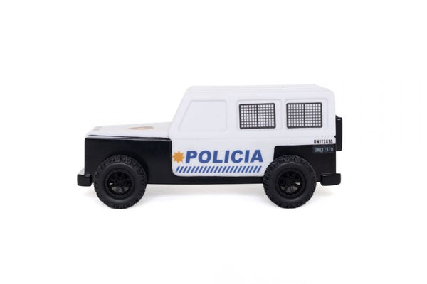 Luz da noite do carro da polícia