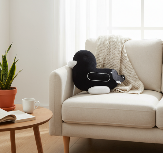 Black duck cushion