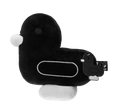 Enten-Kissen Schwarz 31 cm
