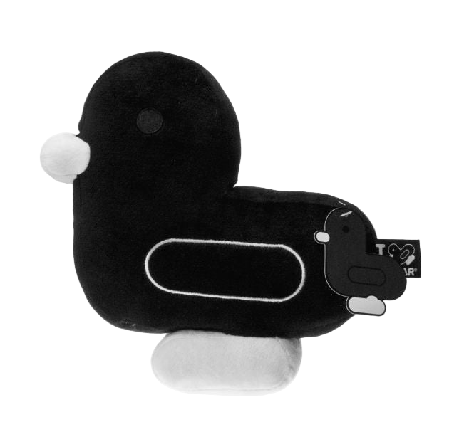 Cojín de pato negro