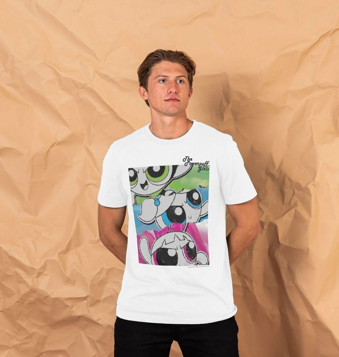 T-shirt adulte Powerpuff Girls affiche vintage
