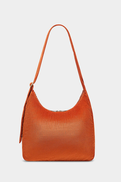 Sac hobo Claire Velours Brique