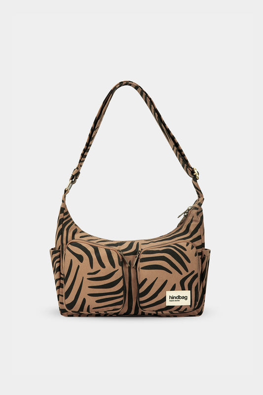 Sac multipocket Emile Zèbre Cannelle
