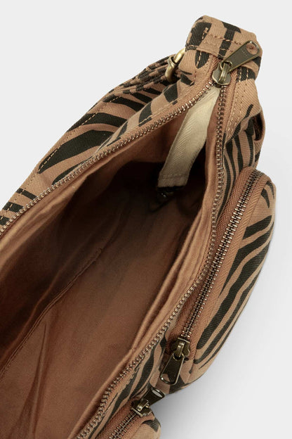 Sac multipocket Emile Zèbre Cannelle