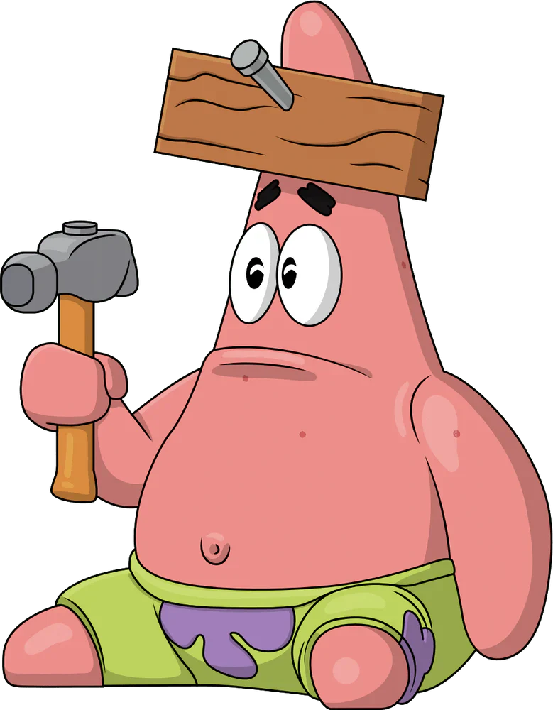 Patrick with Nail on the Head