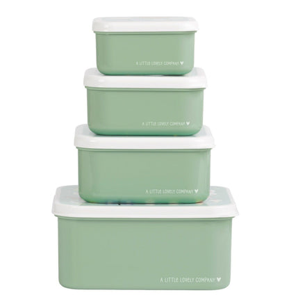 Lot de 4 boîtes repas et goûter - Joy – vue 4 – A Little Lovely Company
