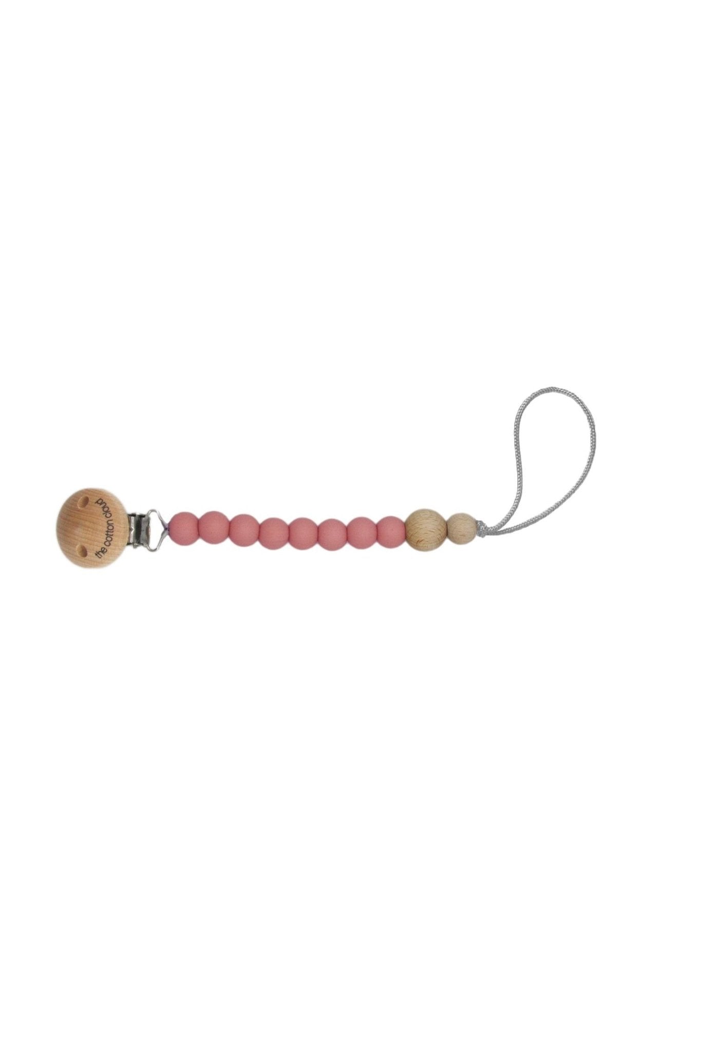 Schnullerkette Round aus Silikon Wild Rose
