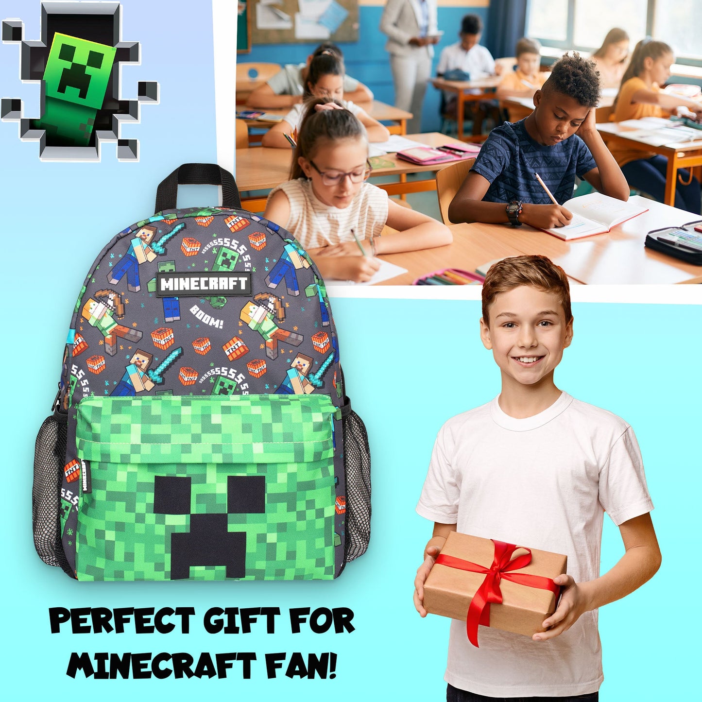 Sac à dos – Large – Minecraft | Fringoo