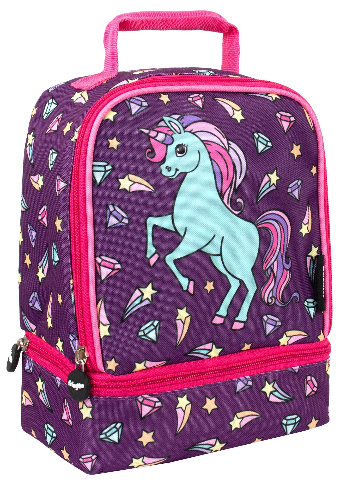 Sac repas à deux compartiments – Diamond licorne