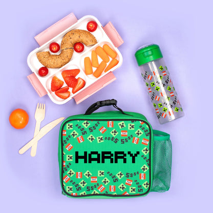 Minecraft Sac repas with Pocket – vert