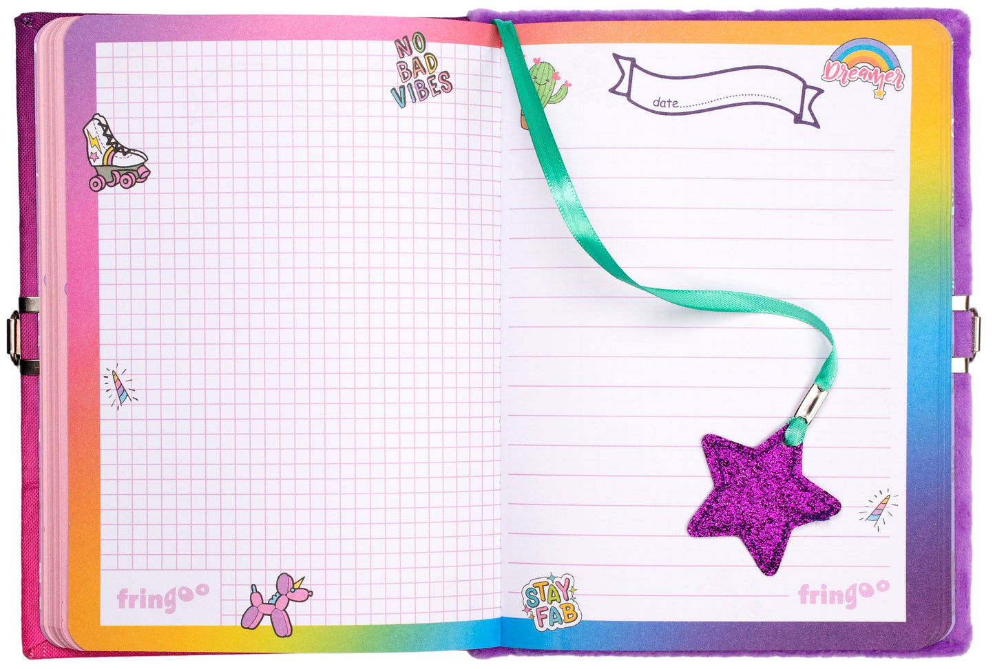 Journal secret pailleté – pailleté – sirène
