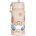 Thermo Kids' Stainless Steel Water Bottle - Police brown
