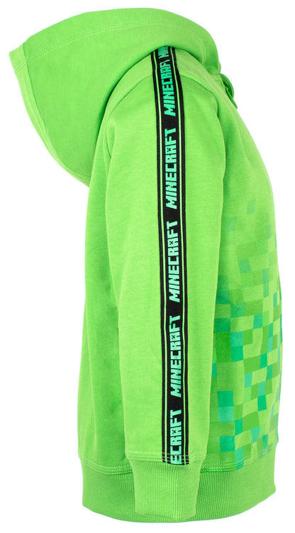 Minecraft Zipped Sweat à capuche – vert