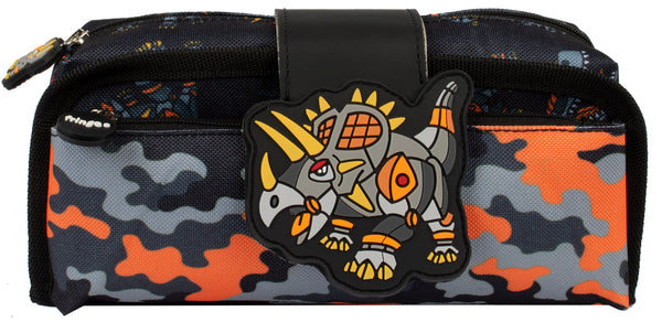 Trousse scolaire avec patch en silicone – dinosaure Robot for | Fringoo UK