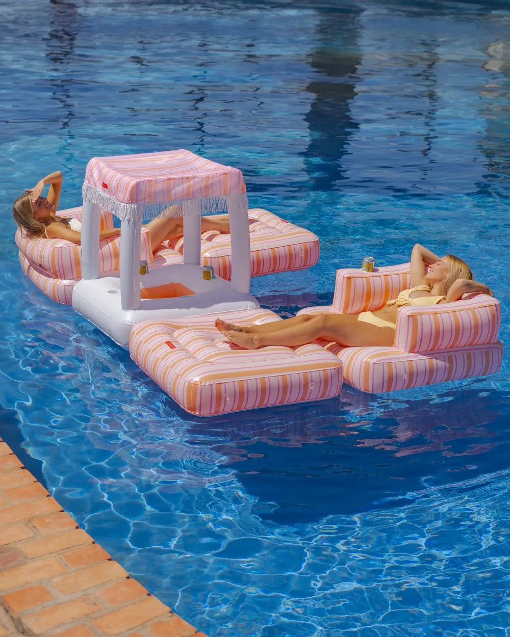 2-in-1 Inflatable Armchair - MARSALA