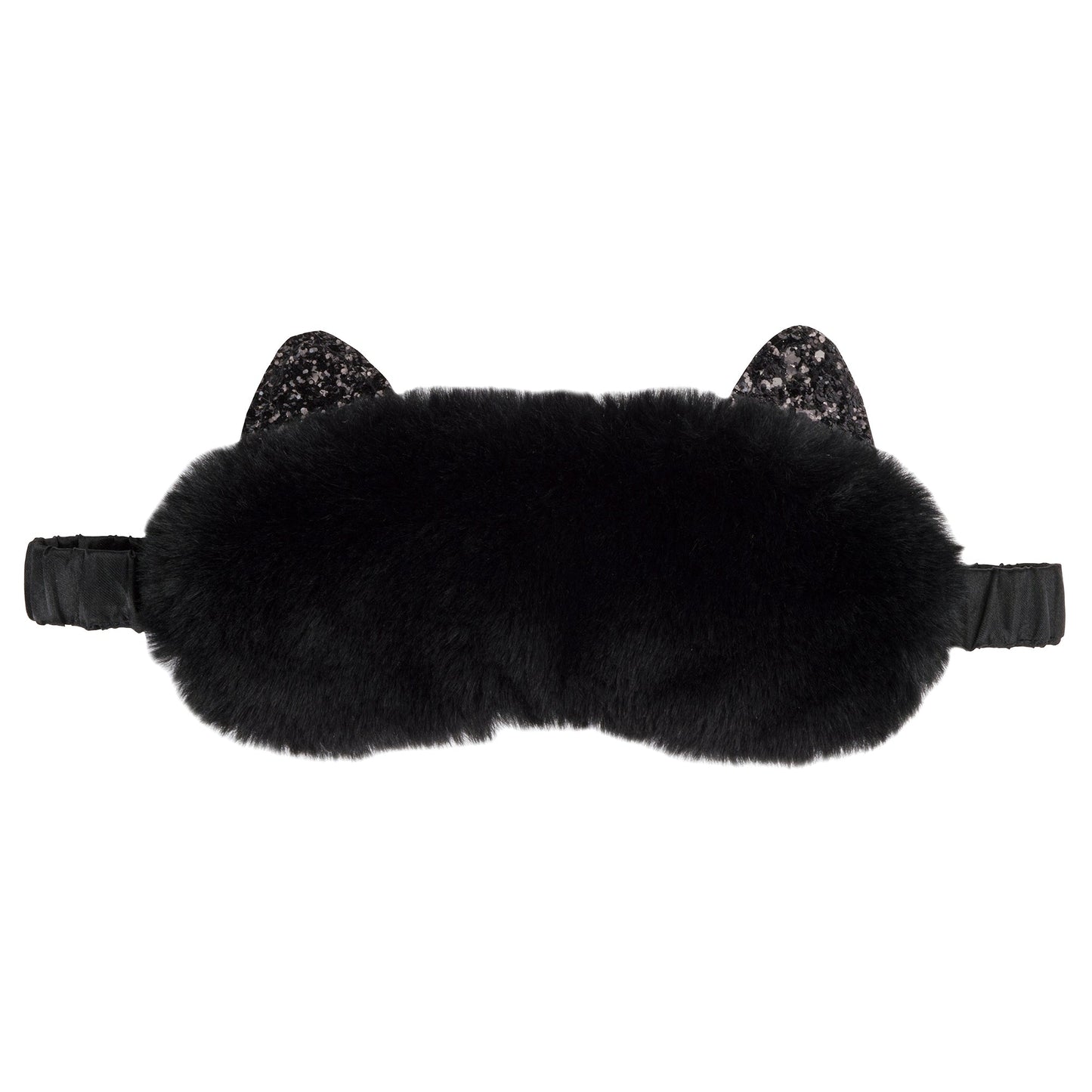 ぬいぐるみ猫型スリーピングマスク 黒猫