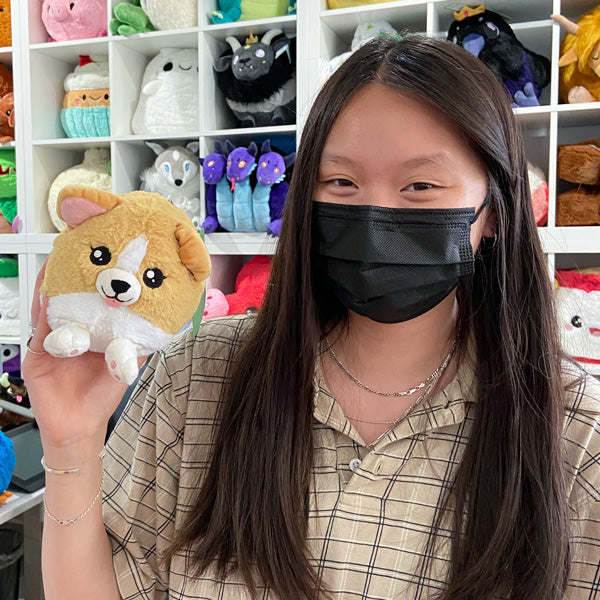 Peluche Snacker Squishable – Bébé Corgi