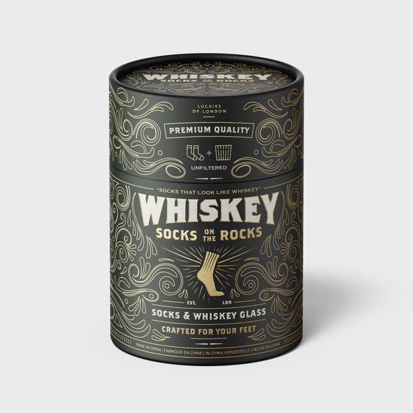Coffret « Whiskey Socks On The Rocks » Verre + Chaussettes