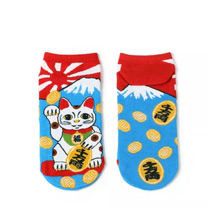 招き猫ソックス