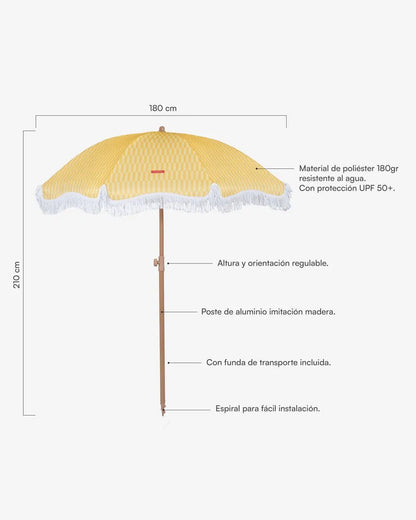 Sombrilla exterior amarilla - CARAMEL