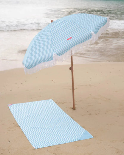 Outdoor blue parasol - CARAMEL