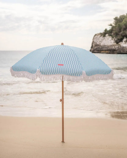 Outdoor blue parasol - CARAMEL